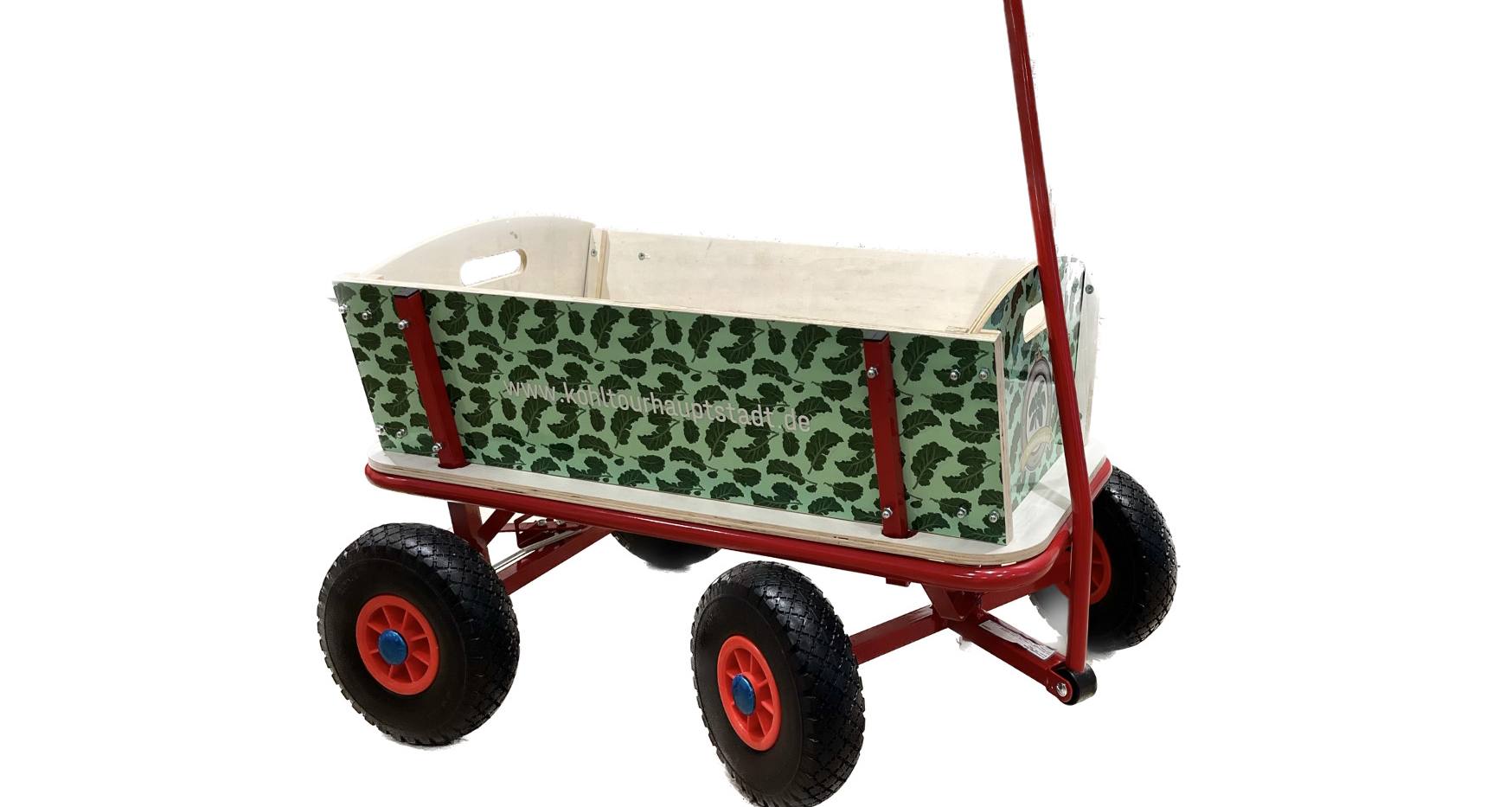 In der Kohltourhauptstadt Oldenburg können Bollerwagen ausgeliehen werden. 